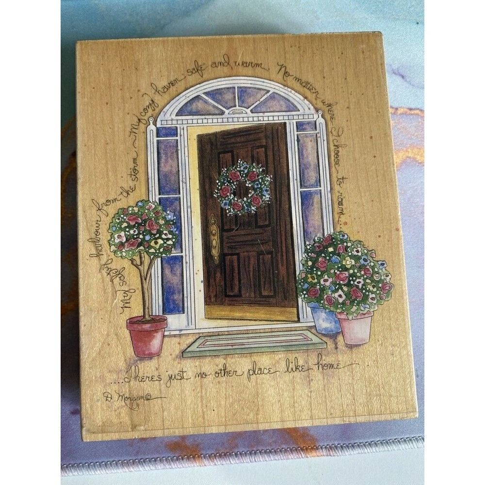 Rubber Stamp by Stamps Happen D. Morgan #90016 No Place Like Home (5.5" x 4.5")